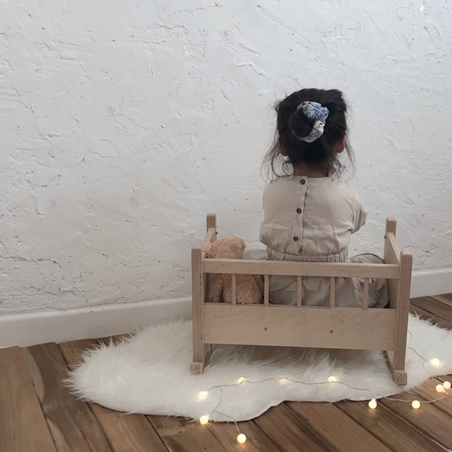 Doll bed and a baby chair